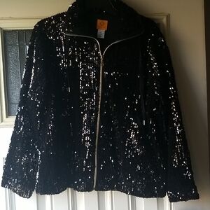 Sequin Black Jacket